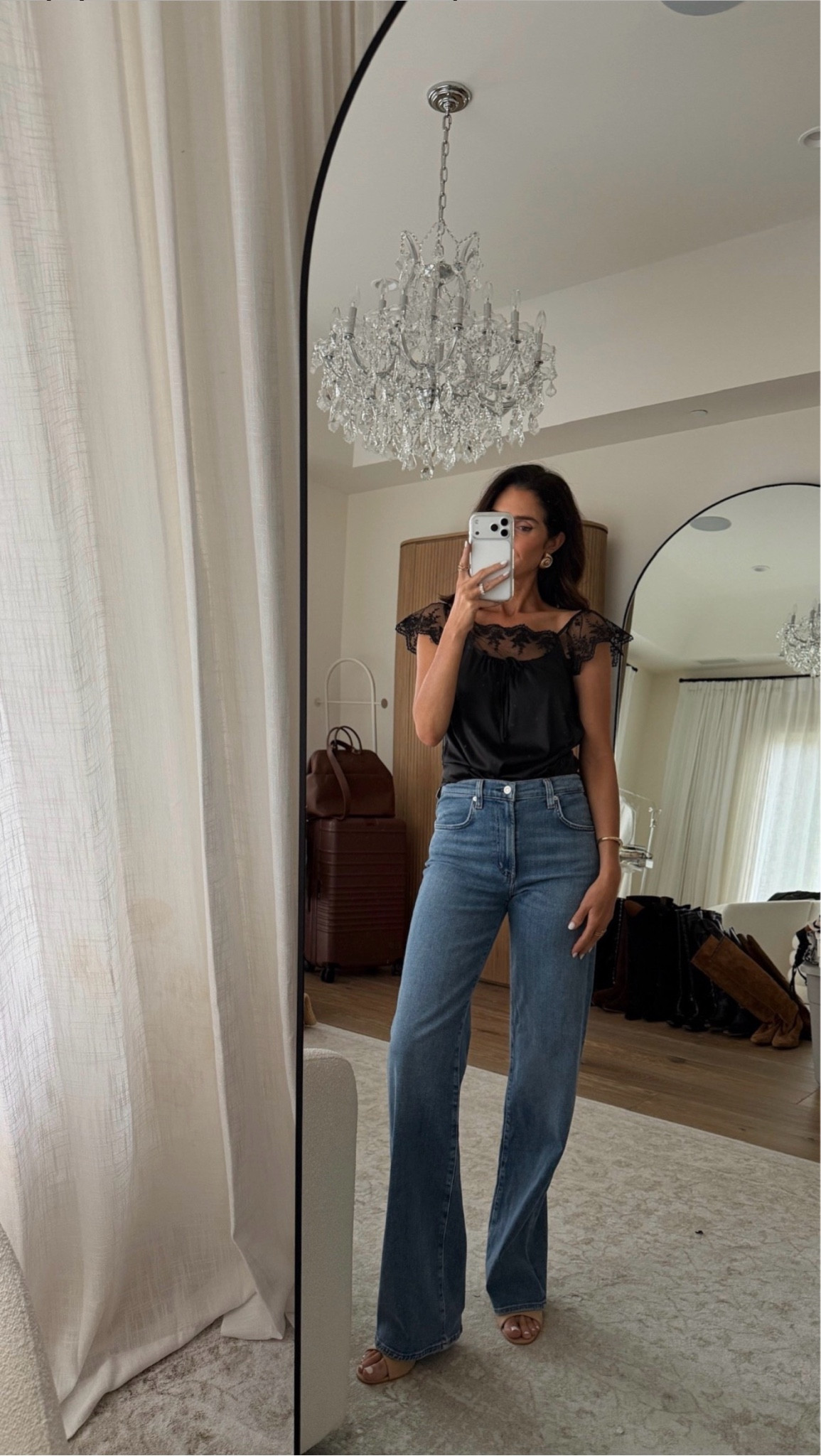 Wearing the size XS dress that I wore as a top. If jeans are usually no for you these might change you’re mind 🙌🏼 I’m just shy of 5-7” wearing the size 25 ( run true to size) in the color STELLA

 I’m also linking below other jeans I own and love #stylinbyayin #jeans #aylin

#LTKgrwm #LTKSeasonal #LTKootd