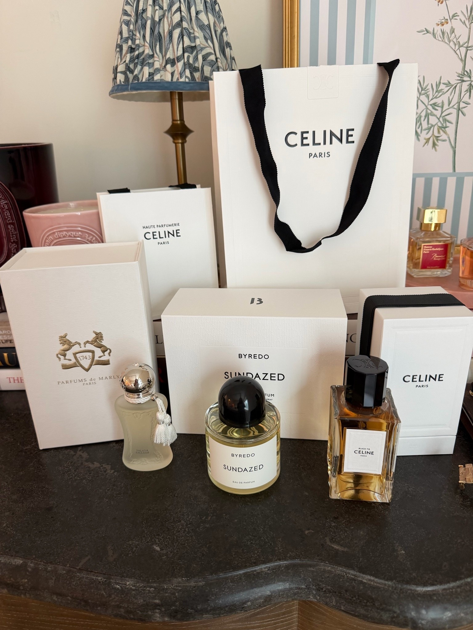 New fragrances: Celine black tie, byredo sundazed, parfums de marly valaya exclusif 🤍

#LTKSeasonal #LTKselfcare