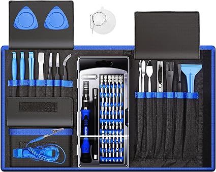 80 IN 1 Professional Computer Repair Tool Kit, Precision Laptop Screwdriver Kit, with 56 Bits, An... | Amazon (US)