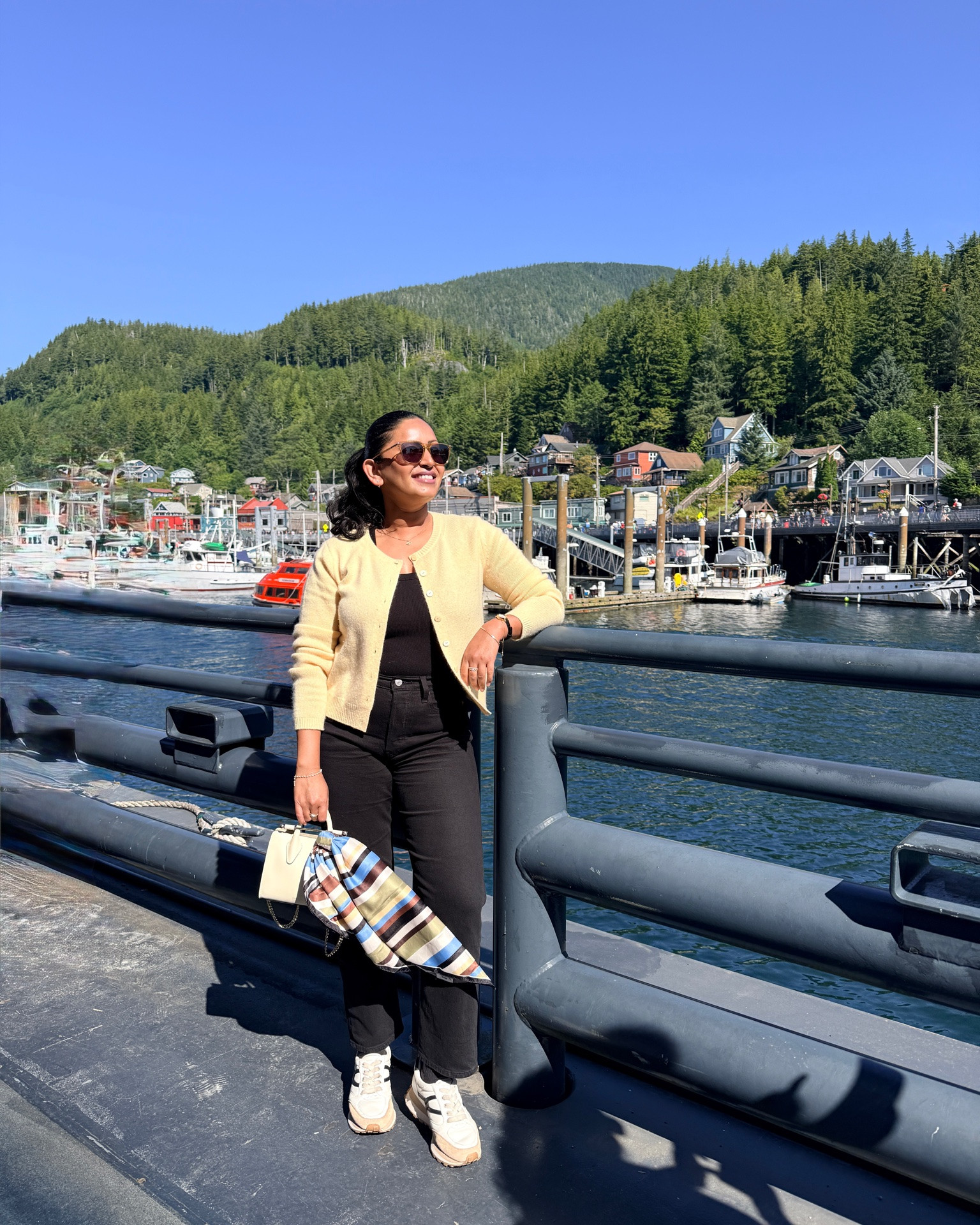 Explored the colorful harbor town of Ketchikan, Alaska. 🛥️🦭⚓️🐚🐻🐟 @Reformation @levi @Strathberry @Aritzia @Veronica Beard

#LTKootd #LTKTravel #LTKdayinmylife