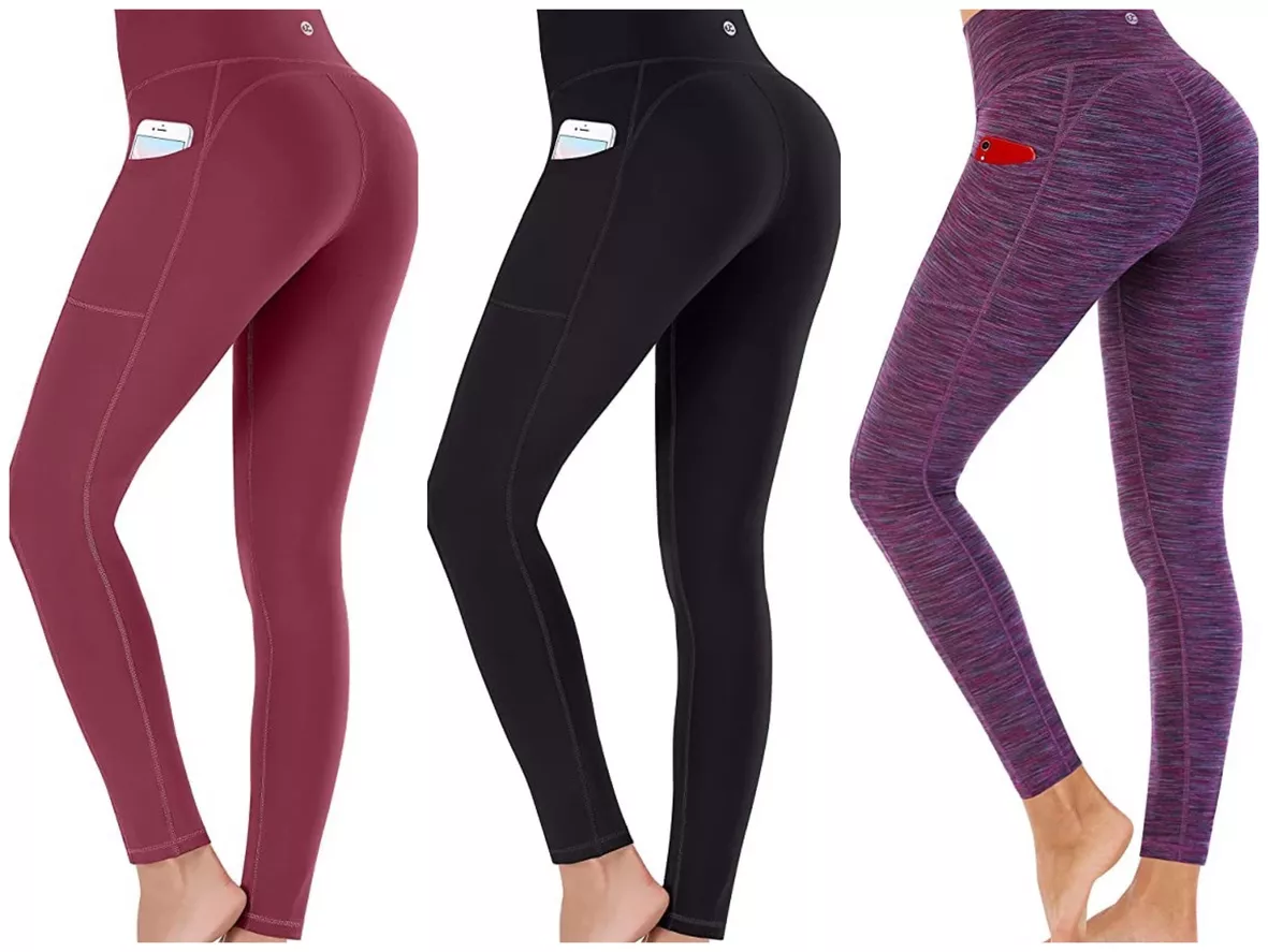 High Waist Tummy Control Leggings Pants With Pockets With Grneric