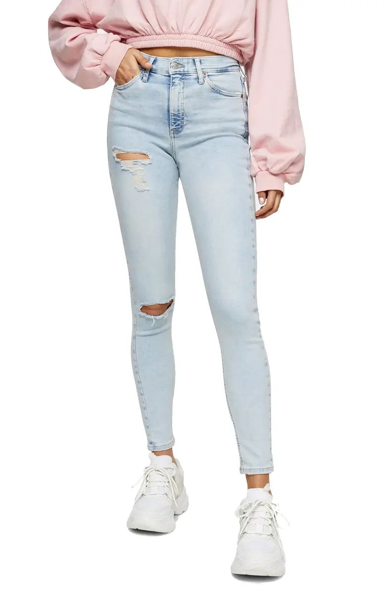 Jamie Brooklyn Rip High Waist Skinny Jeans | Nordstrom