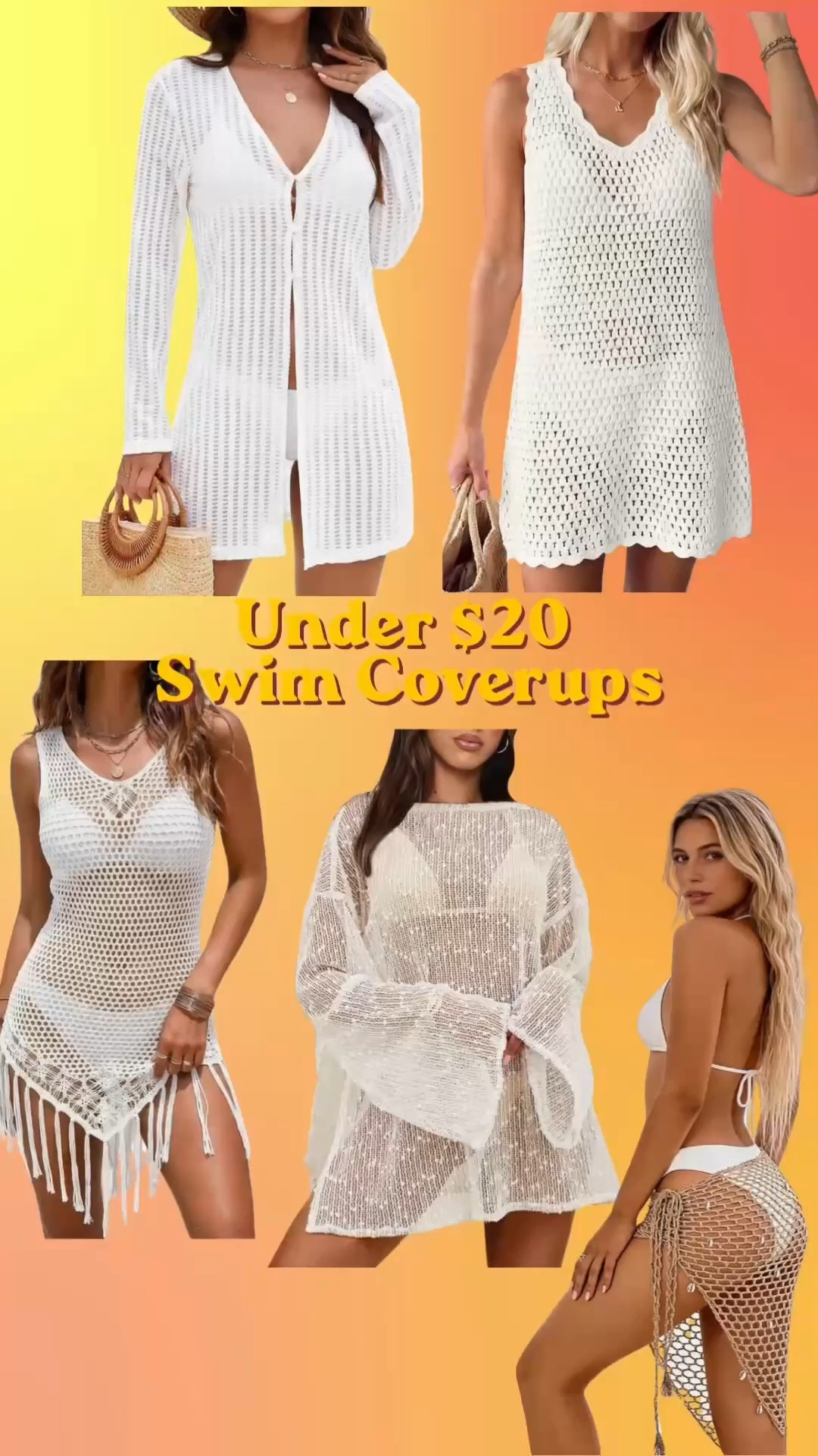 The best swim suit coverup finds under $20 👏🏽👙✨

If you’re looking for an easy, lightweight bathing suit cover up to throw on for pool days, beach trips, or vacation, these are SO good. Think breathable fabrics, flattering fits, and styles you can wear beyond the water 🌊

From oversized button-downs to crochet beach cover ups and flowy dresses… these are the kind of pieces you’ll reach for all summer long ☀️

#LTKSaleAlert #LTKMidsize #LTKSwim