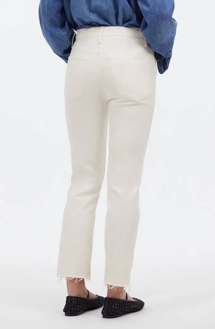The Perfect Vintage High Rise Tapered Leg Raw Hem Jeans | Nordstrom Rack