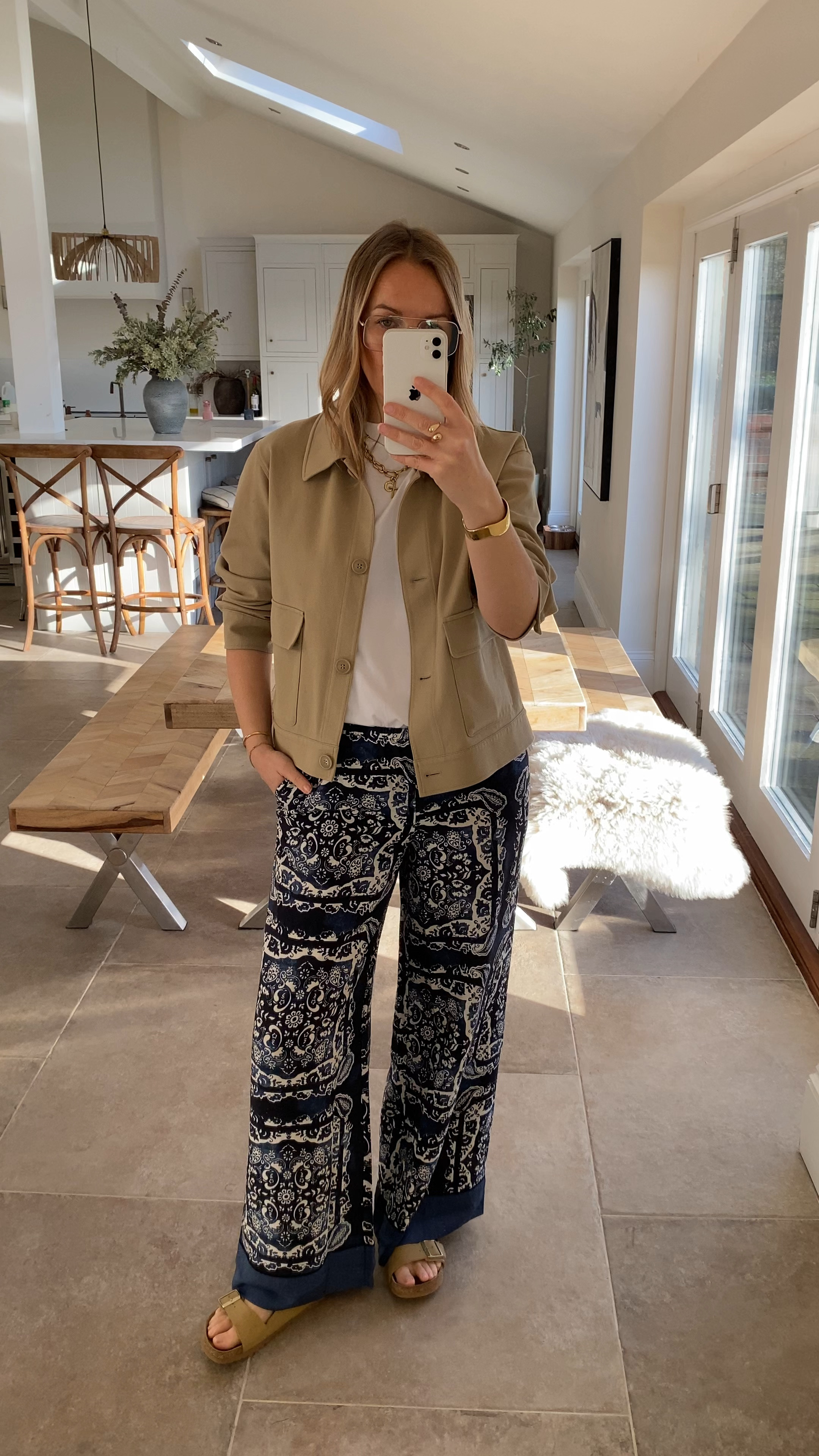 I love this twill jersey jacket 
I’ve recommended it for the past 3 seasons - a modern boxy cut and super comfortable to wear - a great layer to travel with! 
Works over dresses on chilly evenings too. 

Wearing with the co ord - printed trousers in medium , t shirt in medium and jacket in medium 

#LTKuk #LTKspring #LTKtravel