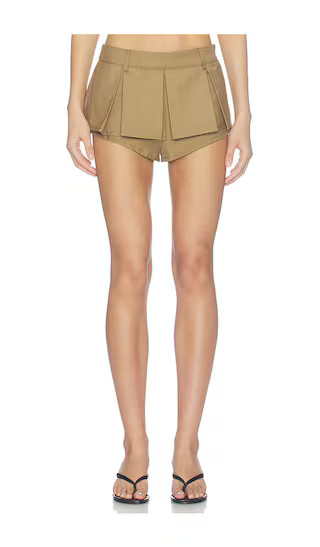Allure Mini Skort in Camel | Revolve Clothing (Global)