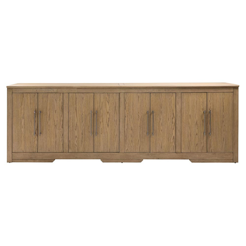 Dakota Rustic Lodge Natural Oak Wood Sideboard | Kathy Kuo Home