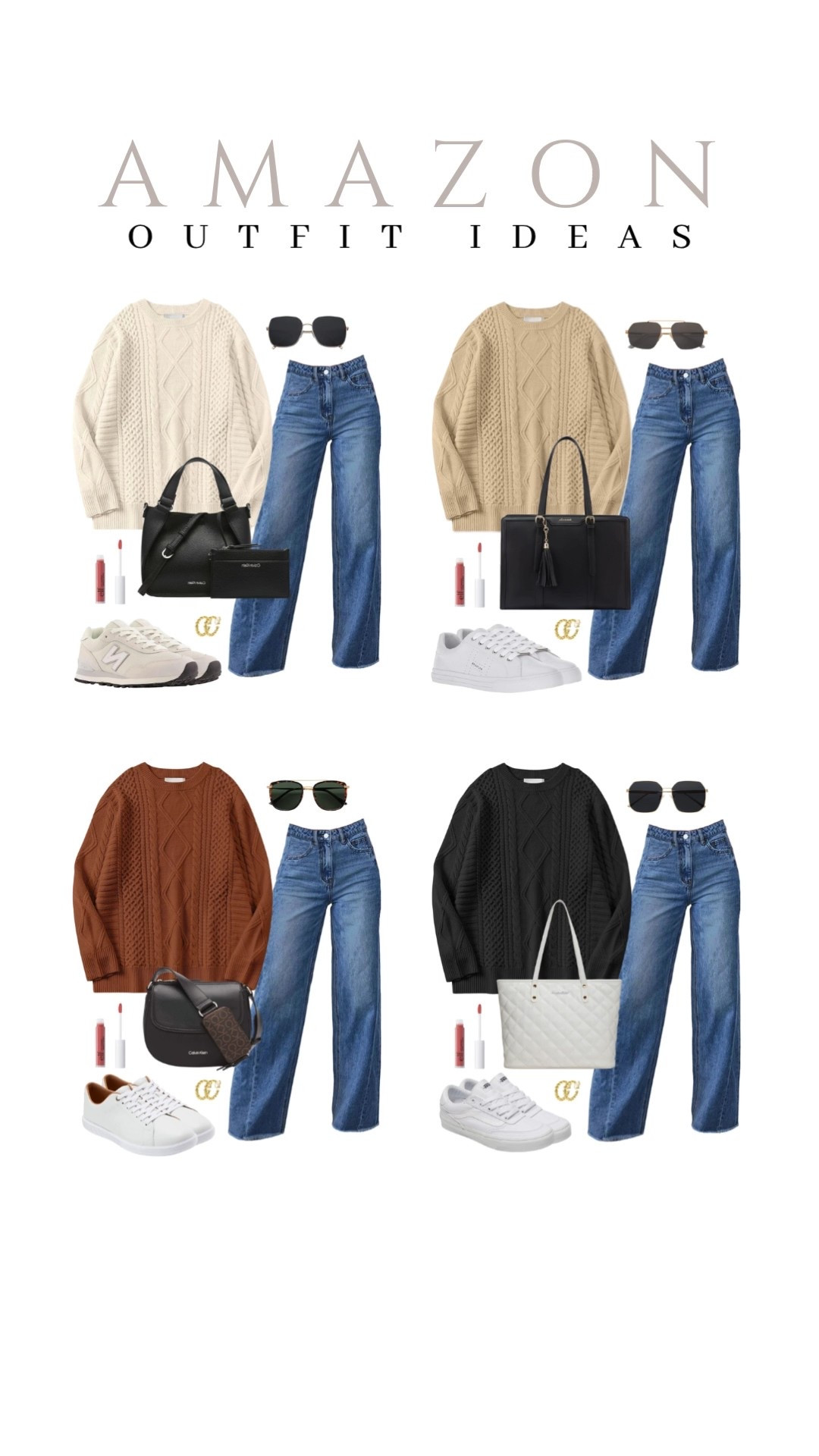 This classic crewneck sweater looks great with wide leg jeans, neutral sneakers, and a cute bag!
new balance, tommy hilfiger, elf lip gloss, outfit idea, viral style, casual outfit idea, running errands, fall style, comfy shoes, trendy look, capsule wardrobe, amazon finds, affordable style, fall outfit idea

#LTKStyleTip #LTKU #LTKSeasonal