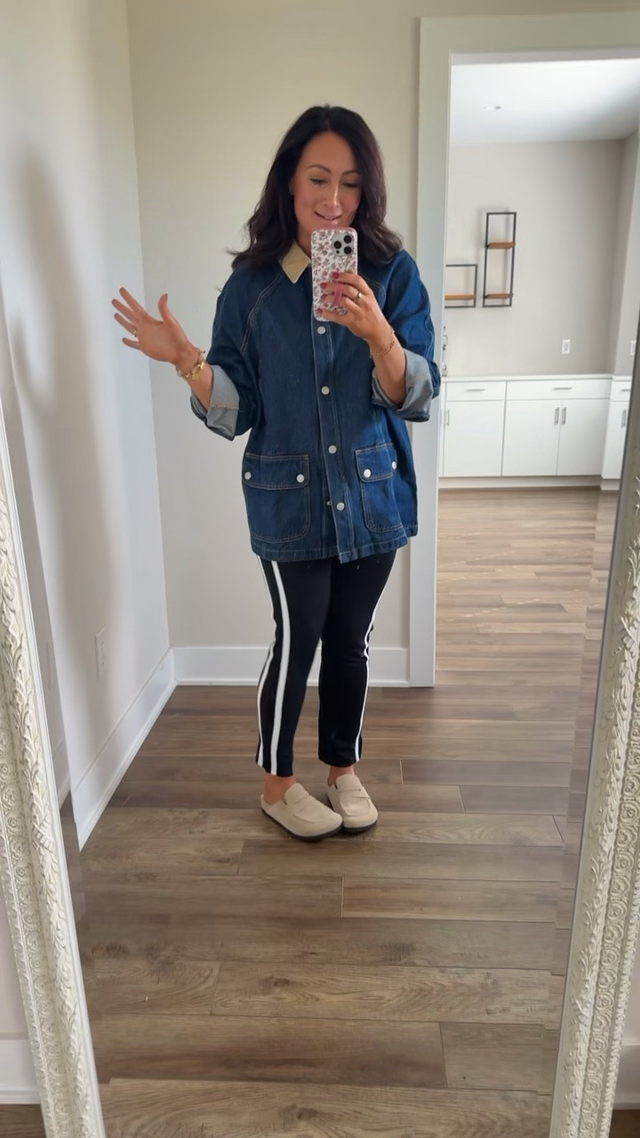 Weekly @Target Tuesday finds! Oversized denim barn jacket, size medium. Ankle pull-on straight leg pants, so cute

#LTKootd #LTKSeasonal #LTKdayinmylife