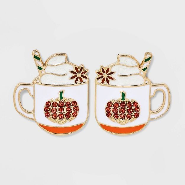 SUGARFIX by BaubleBar 'Pumpkin To Talk About' Statement Earrings - White | Target