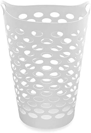 Starplast Tall Flex Laundry Basket 17.75" x 17.25" x 26", White (1, White) | Amazon (US)