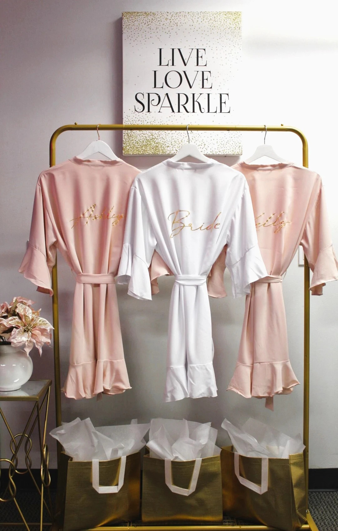 Ruffle Bridesmaid Robes bridesmaid Robes Bridal Robe bridal Party Robes ruffle Robes Bride Robe W... | Etsy (US)