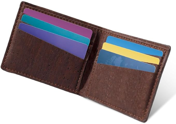 Corkor Cork Wallet Men Bifold Slim Minimalist Small Vegan Non-Leather | Amazon (US)