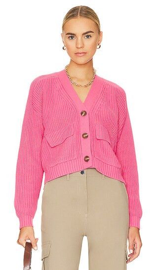 Harper Cardigan in Bright Pink | Revolve Clothing (Global)