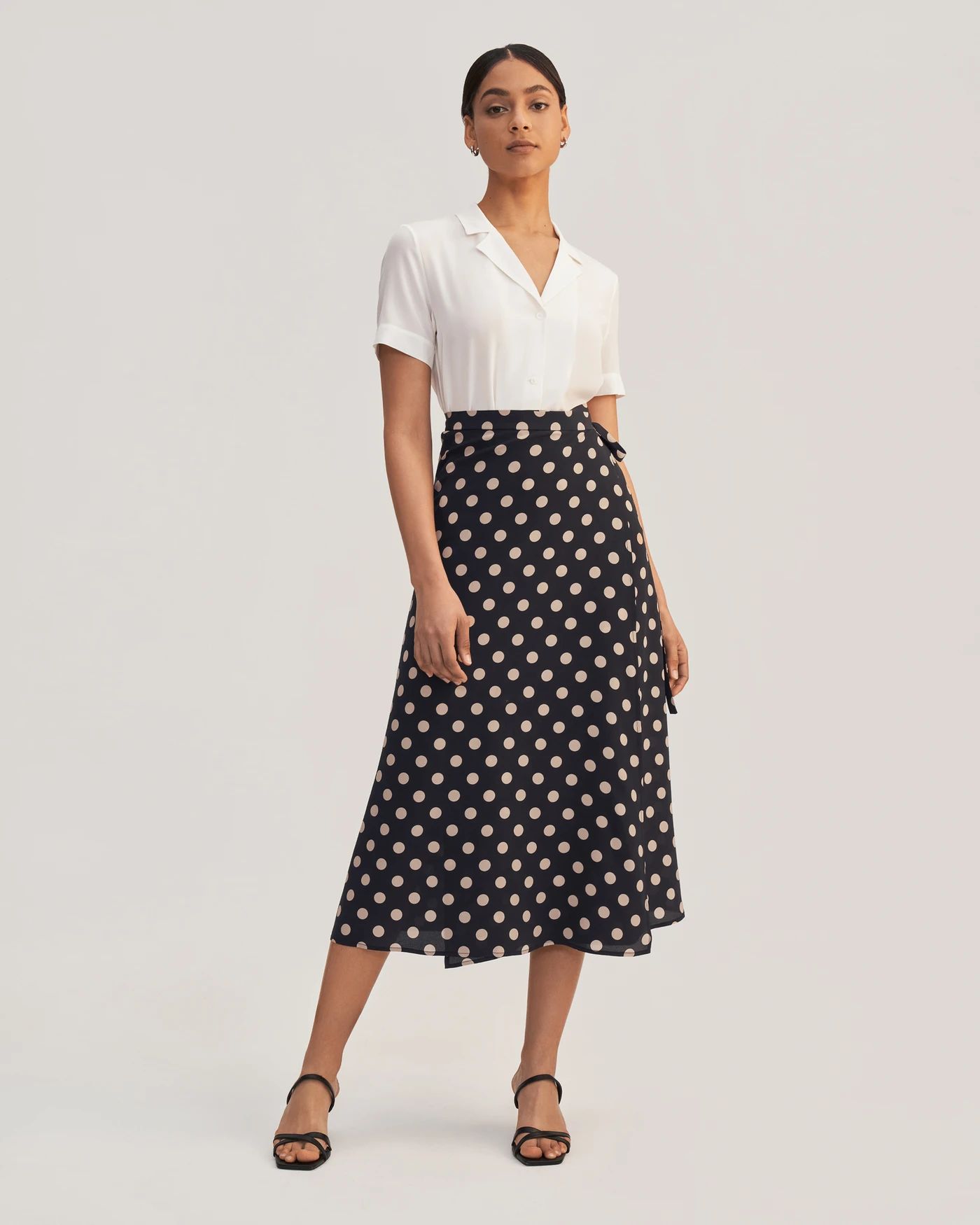Casual Polka Dot Printing Skirt | LilySilk