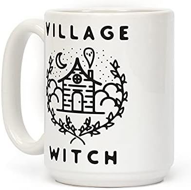 LookHUMAN Village Witch White 15 Ounce Ceramic Coffee Mug | Amazon (US)