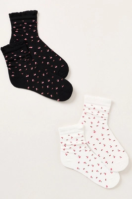 Casa Clara Penny Ruffle-Edge Socks | Anthropologie (US)