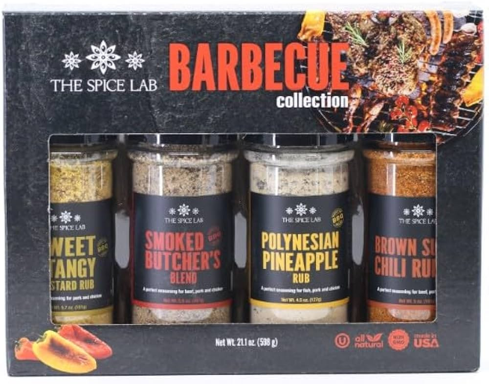 The Spice Lab Barbecue Gift Set – New Gourmet Grilling Seasoning Set Collection with Polynesian... | Amazon (US)