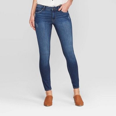 Women's Mid-Rise Skinny Jeans - Universal Thread™ Dark Wash | Target