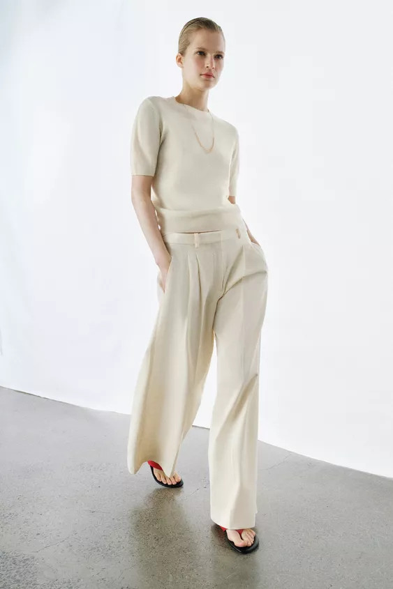 100% WOOL SHORT SLEEVE JUMPER | Zara UK