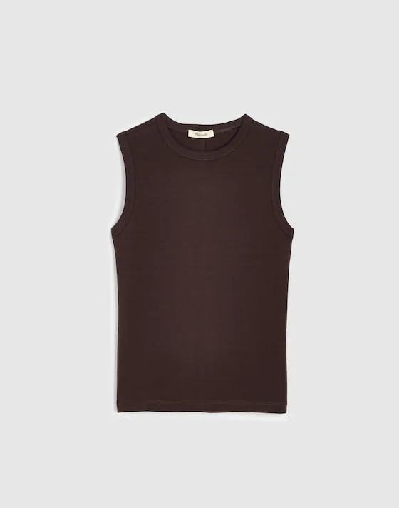 The '90s Shell Tank in Compact Cotton | Madewell