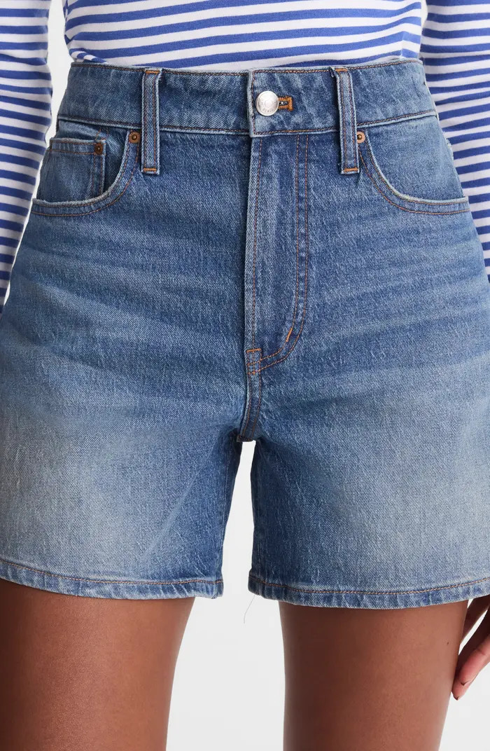 The Perfect Vintage High Waist Mid Length Denim Shorts | Nordstrom