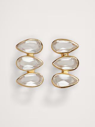 Teardrop Crystal Stud Earrings Aureus + Argent | Banana Republic (US)