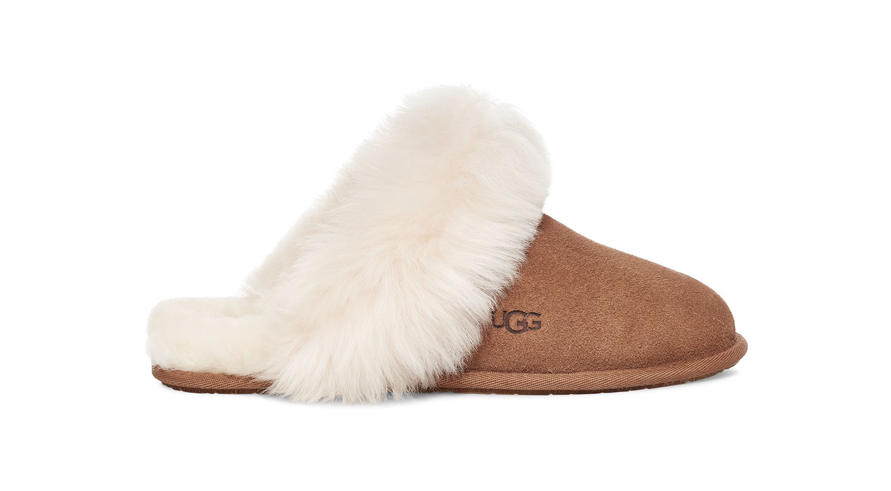 UGG Women's Scuff Sis Sheepskin Slippers in Chestnut, Size 6 | UGG (US)