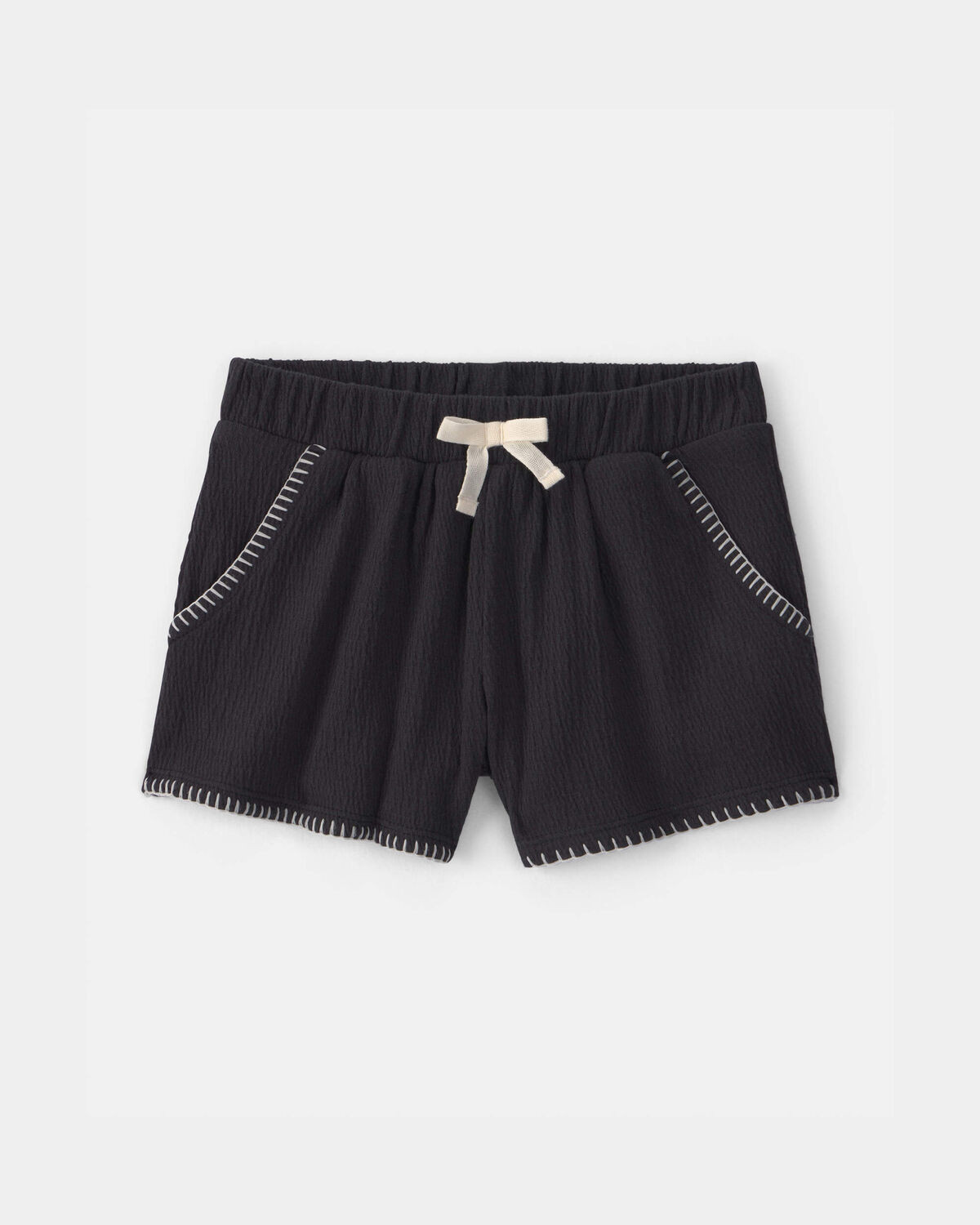 Toddler Girl Crinkle Shorts - Black | Carter's Inc