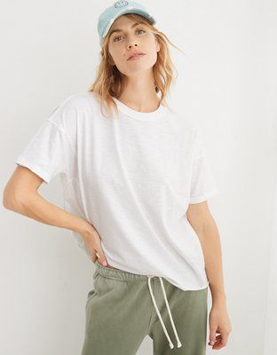 Aerie Oversized Boyfriend T-Shirt | American Eagle Outfitters (US & CA)