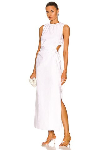 SIR. Ilkin Tie Dress in White | FWRD | FWRD 