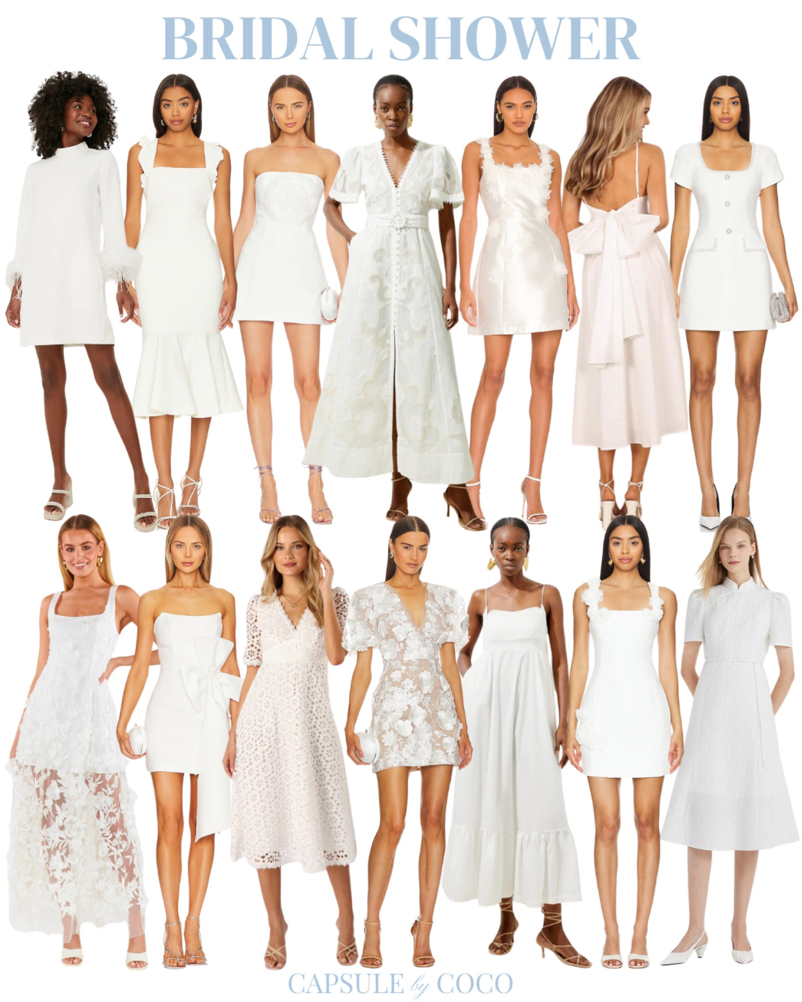BRIDAL SHOWER 💍

Bridal shower, bridal shower dress, bridal shower dresses, bridal shower inspo, bridal shower inspiration, bridal wardrobe, white dress, white dresses, engagement pictures, formal white dress, formal white dresses, bride, bride to be, 2024 bride, 2024 brides, engagement look, engagement looks, wedding dress, wedding dresses, engagement party, bridesmaid luncheon, bachelorette, rehearsal dinner, reception, after party, CapsuleByCoCo

#LTKWedding #LTKParties #LTKStyleTip