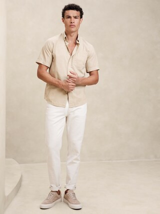 Slim Summer Cotton Shirt | Banana Republic Factory