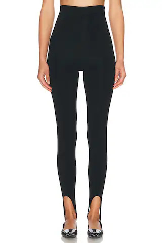 Helsa Hayleigh Stirrup Pant in Black | FWRD 