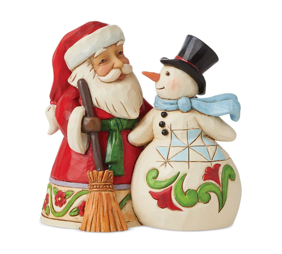 Jim Shore Pint Sized Santa with Snowman Figurine | Macys (US)