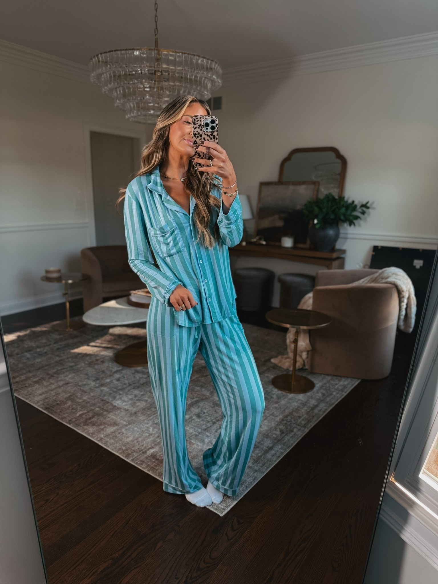 Order this now for your favorite things party!!! The most comfortable pajama set I have purchased in awhile. It’s perfectly lightweight but also soft and cozy!