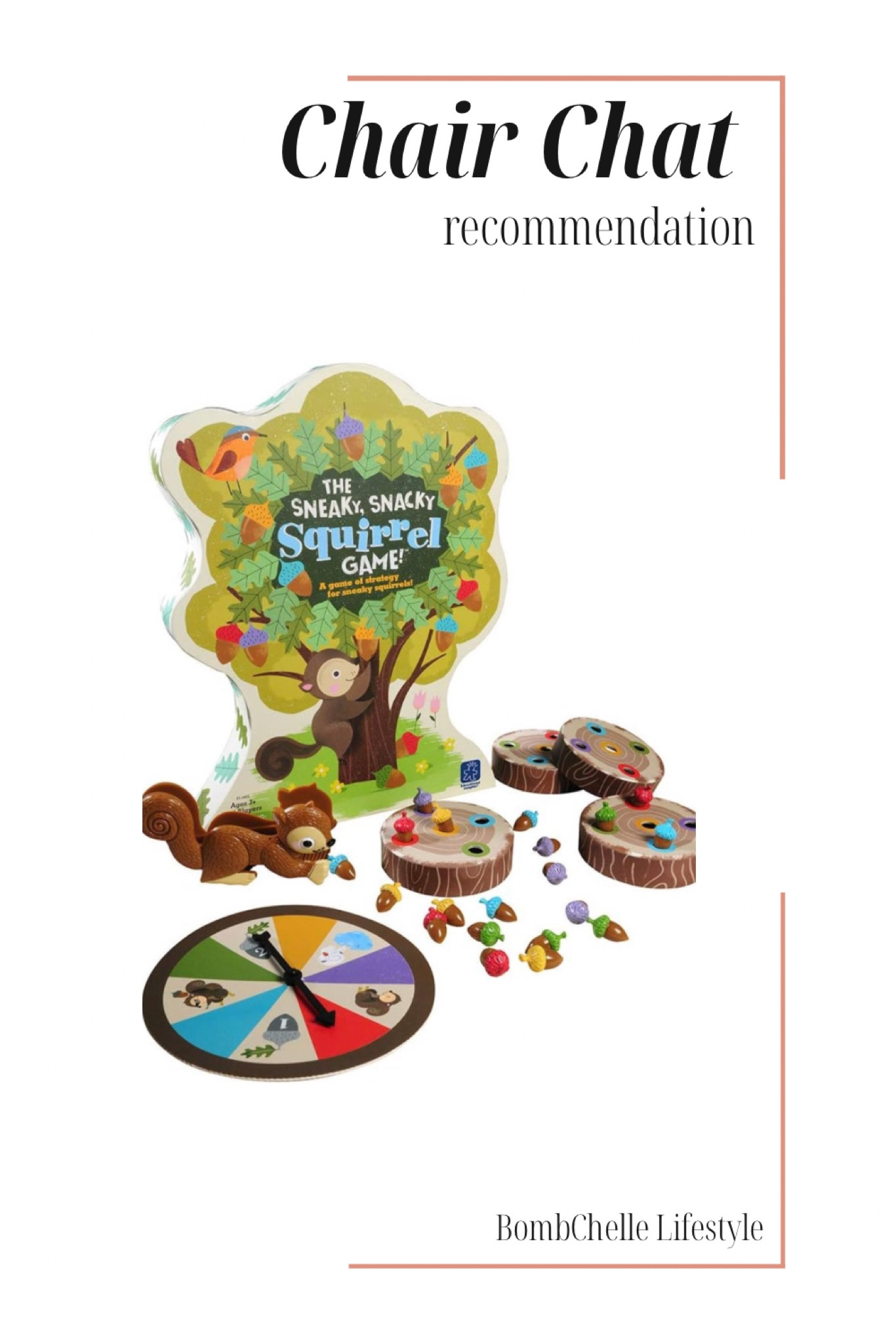 Perfect for those unplugged and cozy in the home time together as a family.

The Sneaky, Snacky Squirrel Game also builds key early learning skills and develops social emotional skills including taking turns, sharing, and winning and losing.