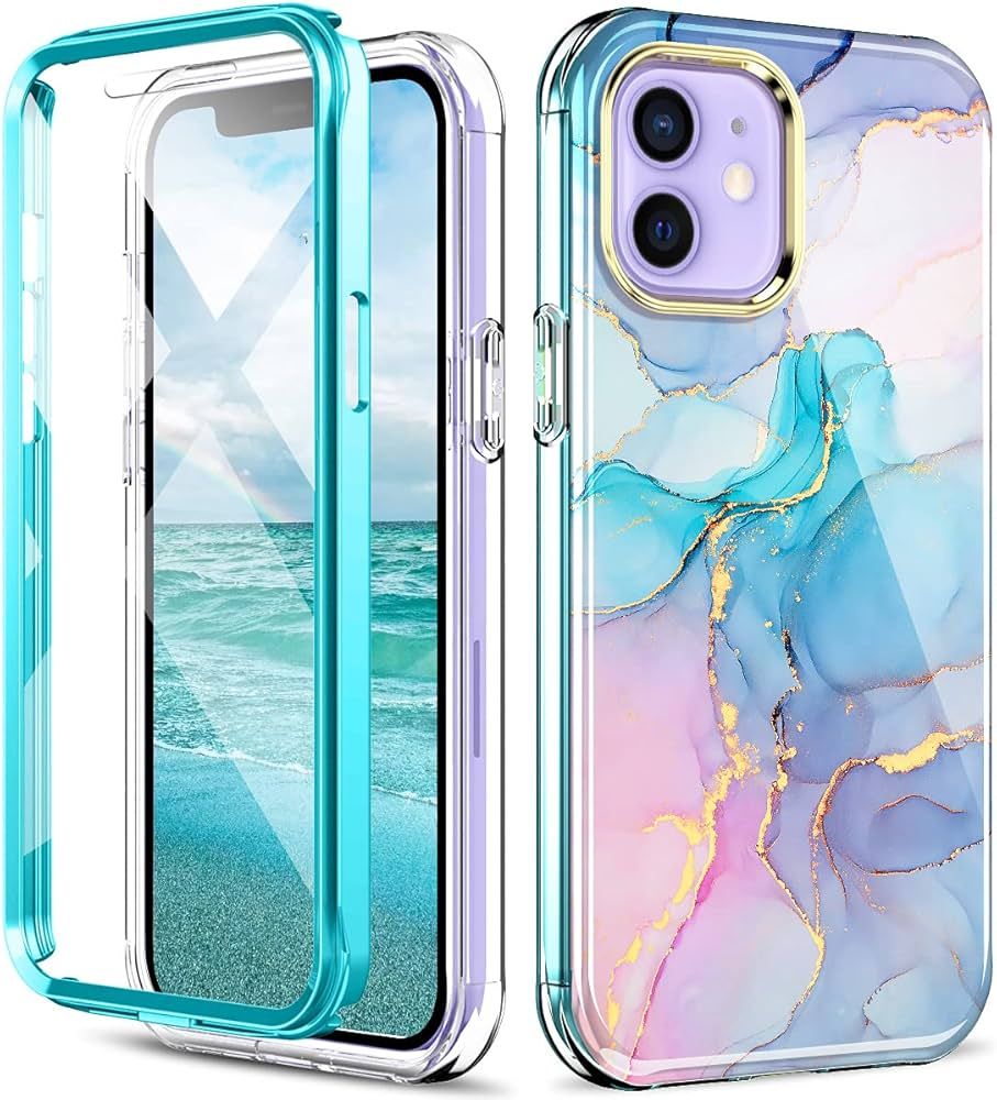 Compatible for iPhone 12/iPhone 12 Pro Case Built with Screen Protector, Lightweight and Stylish ... | Amazon (US)