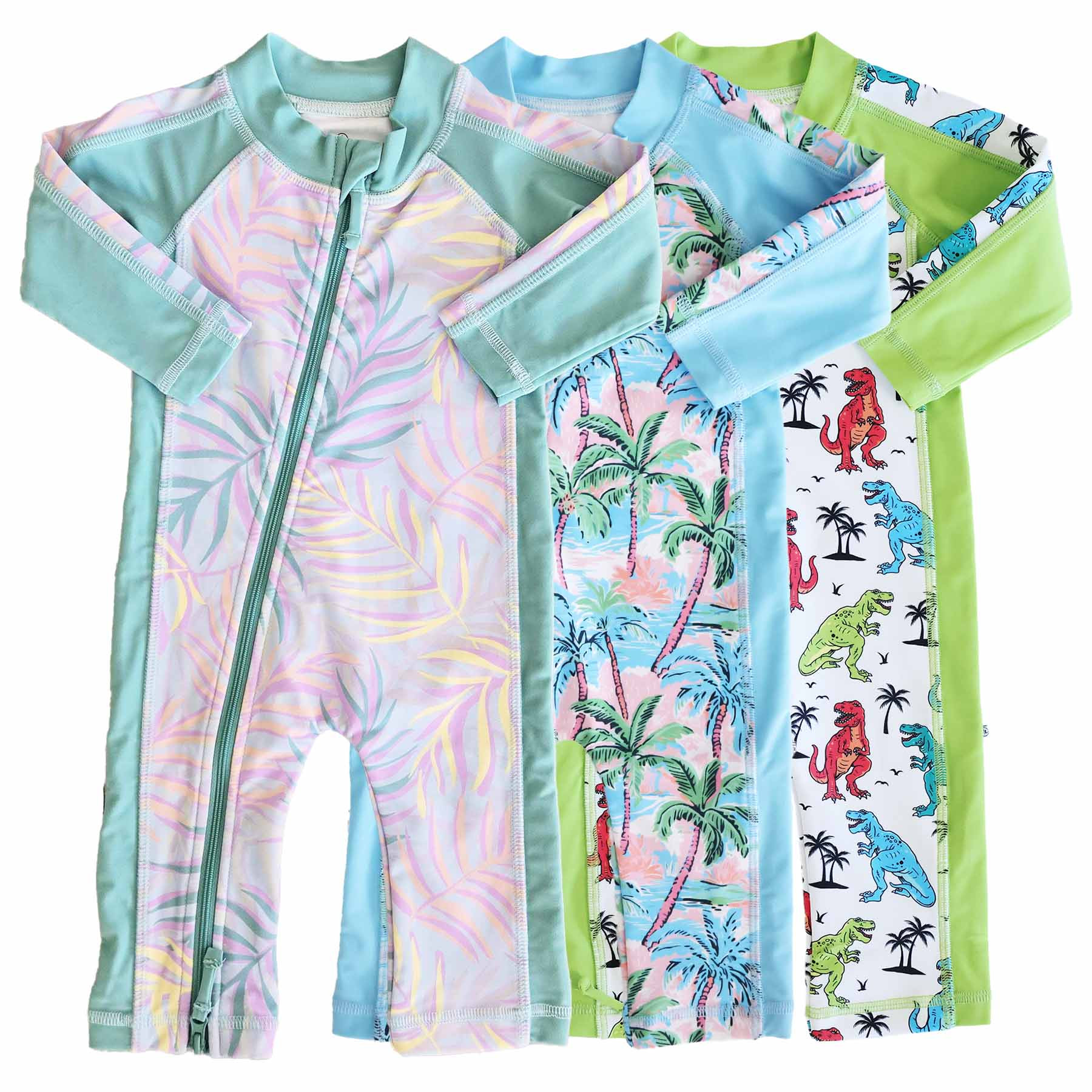 Long Sleeve Rash Guard Swim Romper Full Length | Best Sellers | Caden Lane