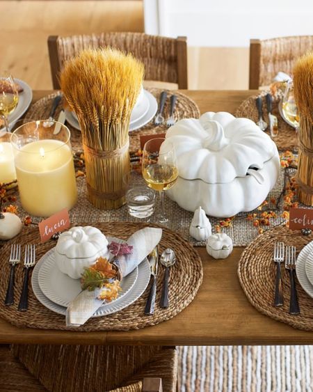 Fall Dining Table. 🍁🍂 Get gorgeous pieces perfect for entertaining. 

#entertaining #falldecor #flatware #diningtable #pumpkin #homedecor #home #fall #dinnerware #glassware #potterybarn #LTKHoliday
 

#LTKunder50 #LTKHalloween #LTKU #LTKsalealert #LTKhome #LTKwedding #LTKfamily #LTKSeasonal #LTKstyletip #LTKunder100