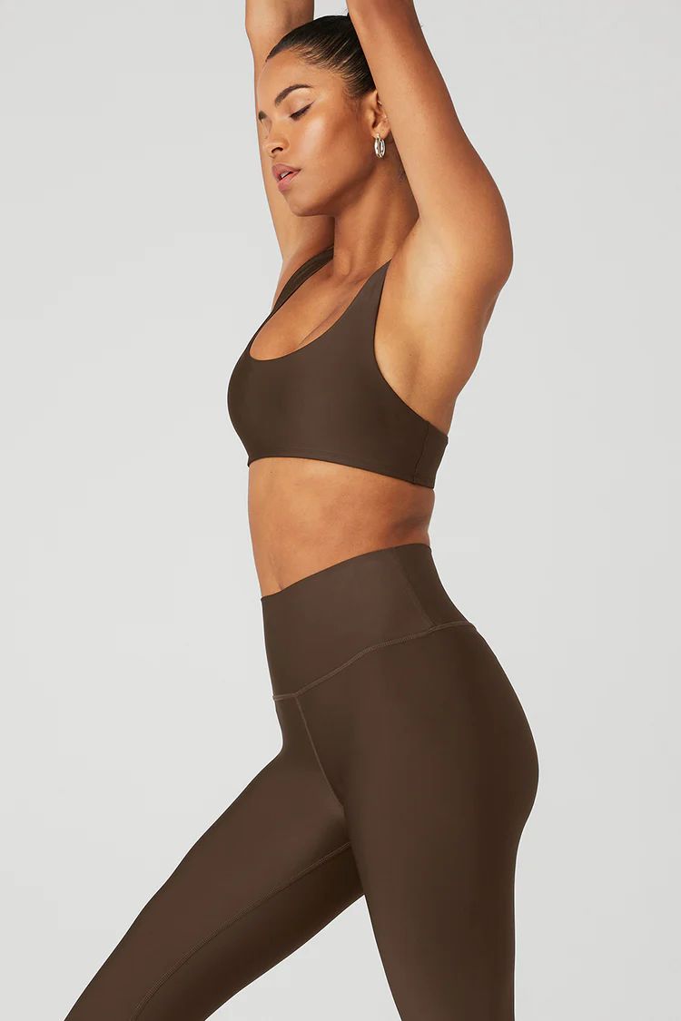 Airlift Advantage Racerback Bra - Espresso | Alo Yoga