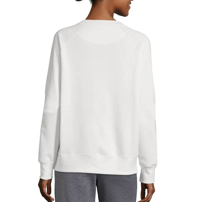 Hanes Women's Luxe Collection Lightweight Fleece Raglan Sleeve Sweatshirt | Walmart (US)