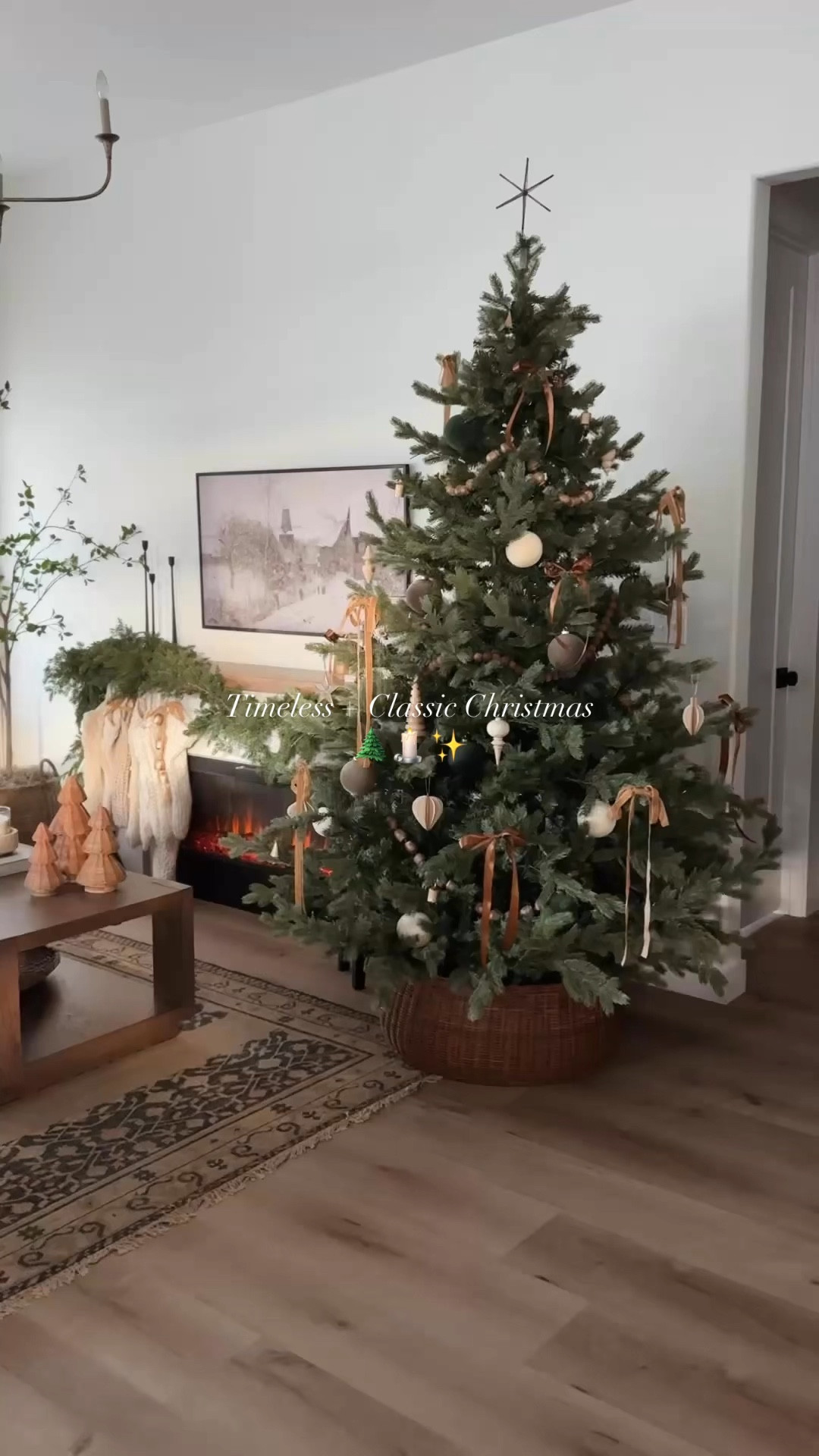 Felt cute, might add a few more bows later ☺️ 

Here’s our main tree for 2024! I added new ornaments, bows, and a tree collar but kept the same tree as last year. I love how full and realistic this Amazon Christmas tree looks!

Follow @frengpartyof6 for more neutral + holiday home finds!

#christmas #christmastree #christmasdecor #deckthehalls #timelesschristmas #amazonchristmas #holidaydecor #holidaydecorating 

#LTKHoliday #LTKHome #LTKFindsUnder50