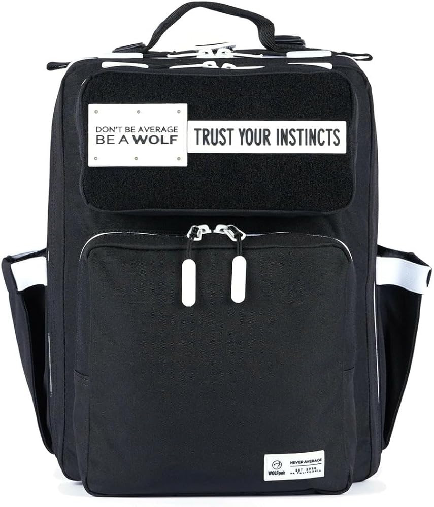 WOLFpak 15L Slim Tactical Gym Backpack - Durable 1000D Waterproof Oxford Material | Minimalist Da... | Amazon (US)