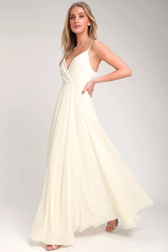 All About Love Cream Maxi Dress | Lulus (US)