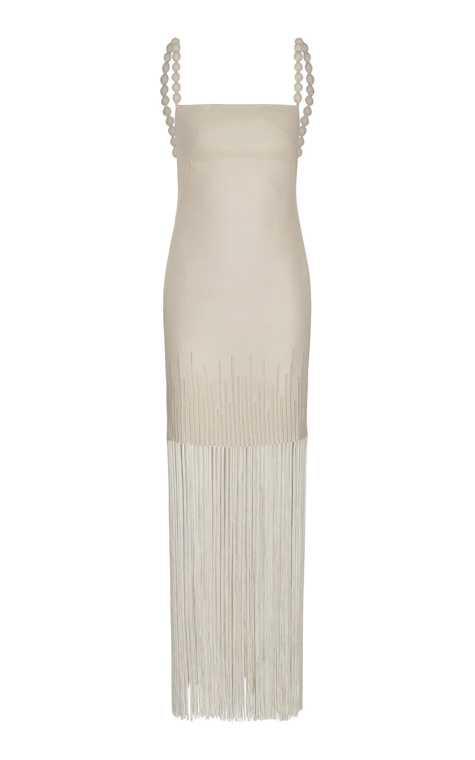 Mar Caribe Fringed Linen Maxi Dress | Moda Operandi (Global)