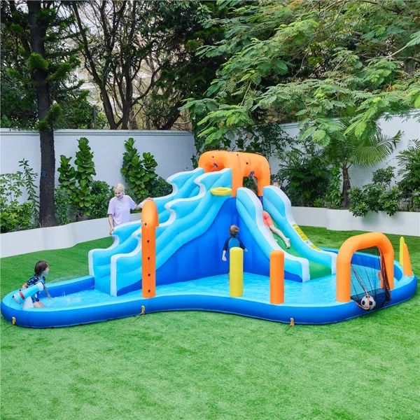 20' x 15' Inflatable Water Slide with Air Blower | Wayfair North America