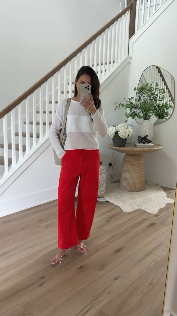 these red pants are such a fun switch up from basic neutrals ❤️ paired them with a lightweight sweater for an easy outfit that still feels chic and put together

red pants, spring outfit, colorful outfit, casual chic, lightweight sweater, vacation outfit, effortless style, everyday fashion, resort wear, wide leg pants, summer outfit ideas, annabrstyle

#LTKootd #LTKMothersDay #LTKSeasonal