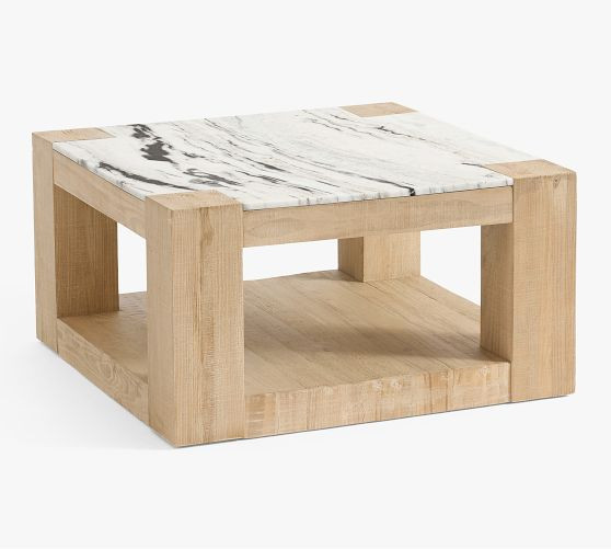 Rockport Square Marble Coffee Table (30") | Pottery Barn (US)