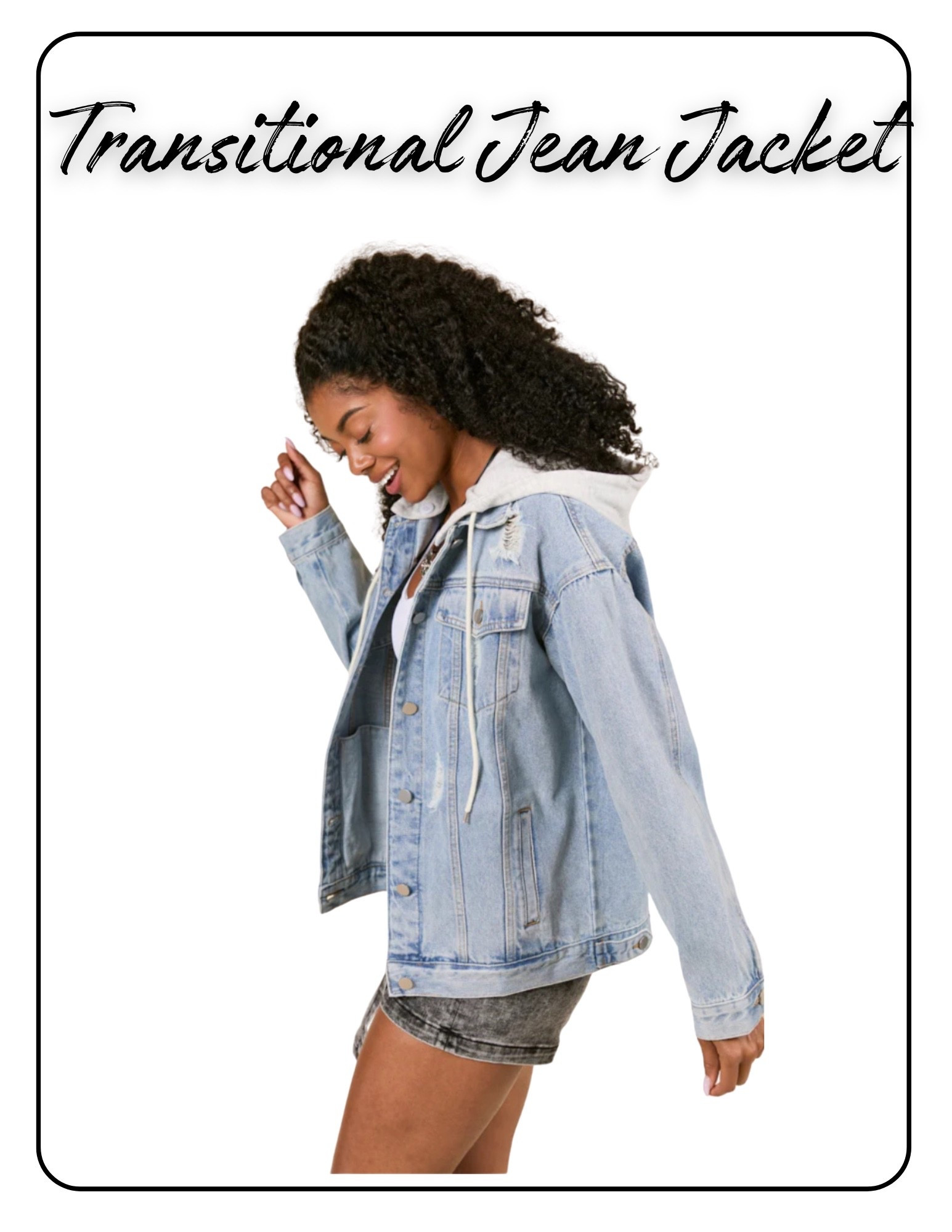 A classic closet must-have 💫 This light wash denim jacket from Pink Lily is the perfect layering piece for year-round style. I love throwing it over dresses, tanks, or even loungewear for an effortlessly cool vibe! 💙

✨ On trend
✨ Great quality
✨ True to size
✨ Available now & affordable!

Shop this trending jean jacket and other fall wardrobe staples on my LTK 💻🛍️ #denimjacket #pinklilyboutique #fallfashionfinds #lightwashdenim #wardrobestaples #liketkit #affordablefashion #LTKunder100 #momstyle #layeredlook #casualoutfit


#LTKFindsUnder100 #LTKStyleTip #LTKSeasonal